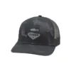 Hats Simms - Trout Patch Trucker Hat - Hex Camo Carbon