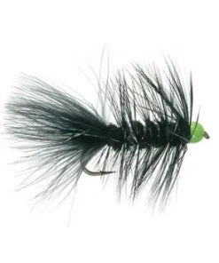 Umpqua Shop Flies Hot Bead Bugger Black/Chartreuse