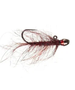 MFC Chan's Balanced Ruby-Eyed Leech - Red Shop Flies