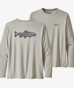 Patagonia Men's Long-Sleeved Capilene Cool Daily Fish Graphic Shirt Clothing & Logo Gear