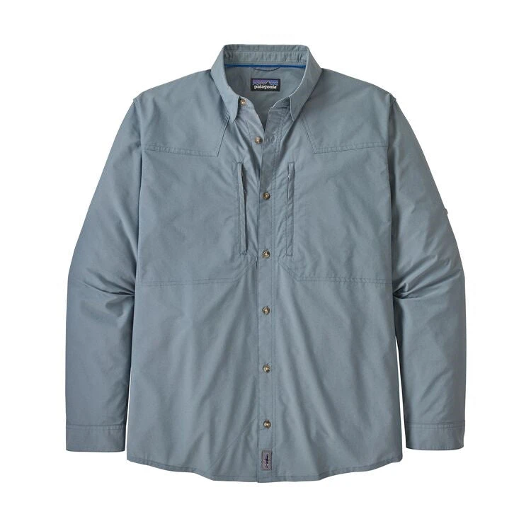 Patagonia Long-Sleeved Sun Stretch Shirt - Pigeon Blue Clothing & Logo Gear 3 Patagonia Long-Sleeved Sun Stretch Shirt - Pigeon Blue Clothing & Logo Gear