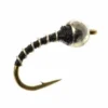 Umpqua Shop Flies Tungsten Zebra Midge Thin Black