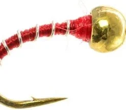 Umpqua Tungsten Zebra Midge Thin Red