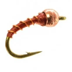 Umpqua Tungsten Zebra Midge Thin Rust Shop Flies