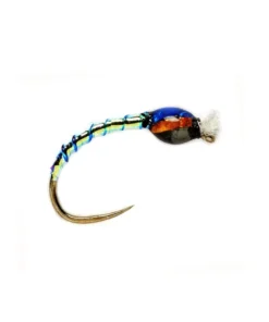 Fulling Mill Shop Flies Oil Slick Buzzer Opal/Red (B/H)