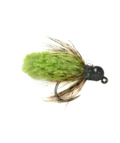 Fulling Mill Shop Flies Tungsten Bomb Mop Fly Chartreuse - 14