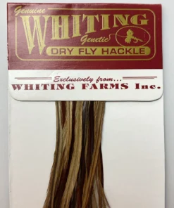 Whiting 100 Pack Dry Fly Hackle - Brown - 8