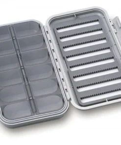Angler Sport Group C&F Design Large 8-Row Waterproof Fly Box With 12 Compartments Fly Boxes