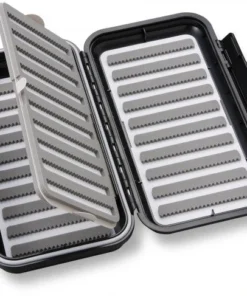 Angler Sport Group C&F Design Large 20-Row Waterproof Fly Box With Two-Sided Flip Page