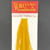 Whiting 100 Pack Dry Fly Hackle - White Dyed Copper Olive - 12