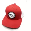 Captuer Hats Fly Fish Food Logo Hat - Red 1 Captuer Hats Fly Fish Food Logo Hat - Red