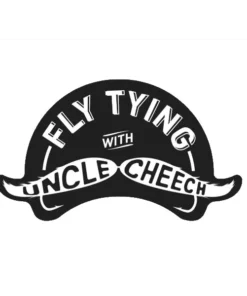 Fly Fish Food Clothing & Logo Gear Fly Tying With Uncle Cheech Sticker - Large