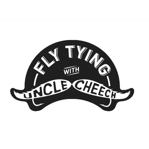 Fly Fish Food Clothing & Logo Gear Fly Tying With Uncle Cheech Sticker - Large 3 Fly Fish Food Clothing & Logo Gear Fly Tying With Uncle Cheech Sticker - Large