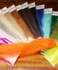 Hareline Strung Fuzzy Fiber Synthetic Fibers & Flash