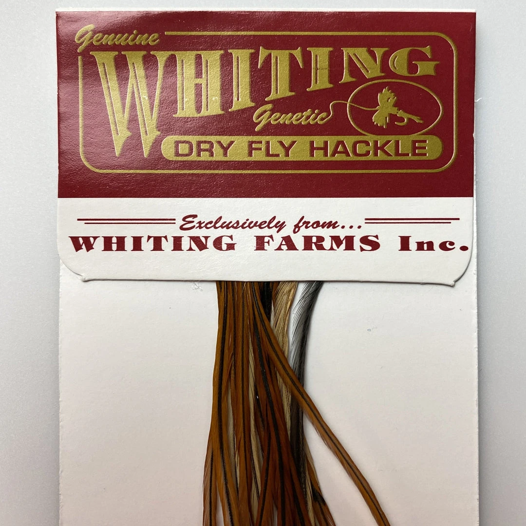 Whiting 100 Pack Dry Fly Hackle - Furnace - 16 3 Whiting 100 Pack Dry Fly Hackle - Furnace - 16