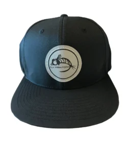 Captuer Hats Fly Fish Food Golf Logo Hat - Black