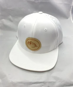 Captuer Hats Fly Fish Food Golf Logo Hat - White