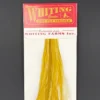 Whiting 100 Pack Dry Fly Hackle - White Dyed Golden Olive - 14