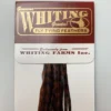 Whiting 100 Pack Dry Fly Hackle - Grizzly Dyed Coachman Brown - 20