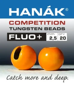 Nature's Spirit Hanak Fluo+ Slotted Tungsten Beads