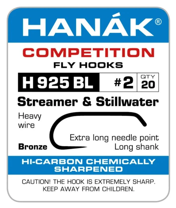 Nature's Spirit Hanak H 925 BL Streamer Stillwater Hook 3 Nature's Spirit Hanak H 925 BL Streamer Stillwater Hook