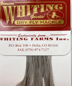 Whiting 100 Pack Dry Fly Hackle - Medium Dun - 16