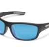 Smith Suncloud Milestone - Matte Black - Polarized Blue Mirror Sunglasses