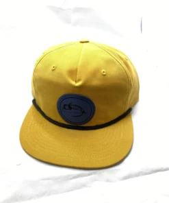 Captuer Pinch Front Relaxed Logo Hat - Gold