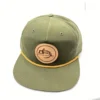 Captuer Pinch Front Relaxed Logo Hat - Olive Hats