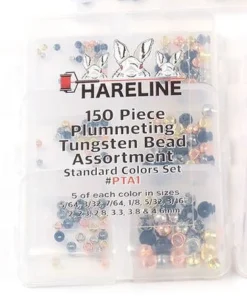 Hareline Beads 150 Piece Plummeting Tungsten Bead Assortments
