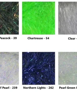 Hareline Ripple Ice Hair - 4 Inch Synthetic Fibers & Flash