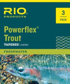 Tippet Leader & Accessories RIO Powerflex Trout Tapered Leader - 3 Pack