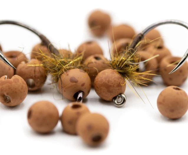 Firehole Stones Speckled Tungsten Beads 10 Firehole Stones Speckled Tungsten Beads