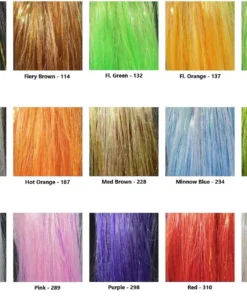 Hareline Senyo's Fusion Fibers Synthetic Fibers & Flash 5 Hareline Senyo's Fusion Fibers Synthetic Fibers & Flash