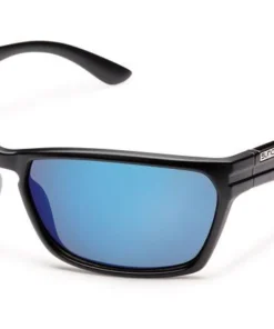 Smith Sunglasses Suncloud Cutout - Matte Black - Polerized Blue Mirror