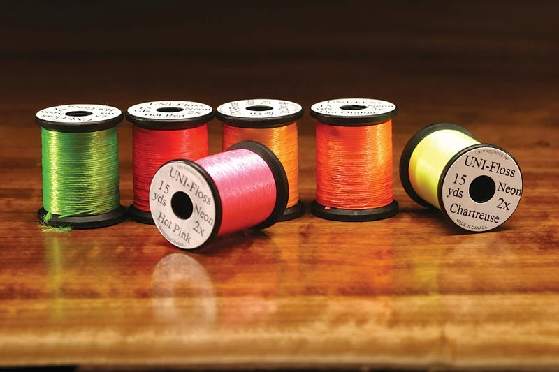 Hareline Thread Uni Neon Floss 3 Hareline Thread Uni Neon Floss