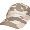 Hats Simms Flats Cap - Long Bill - Woodland Camo Sandbar