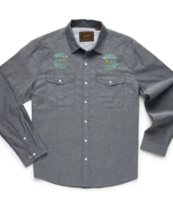 Howler Brothers Howler Bros. Gaucho Snapshirt - Dark And Stormy - Charocal Oxford Clothing & Logo Gear