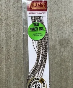 Hackle Whiting 100 Pack - Size Variety Value Pack